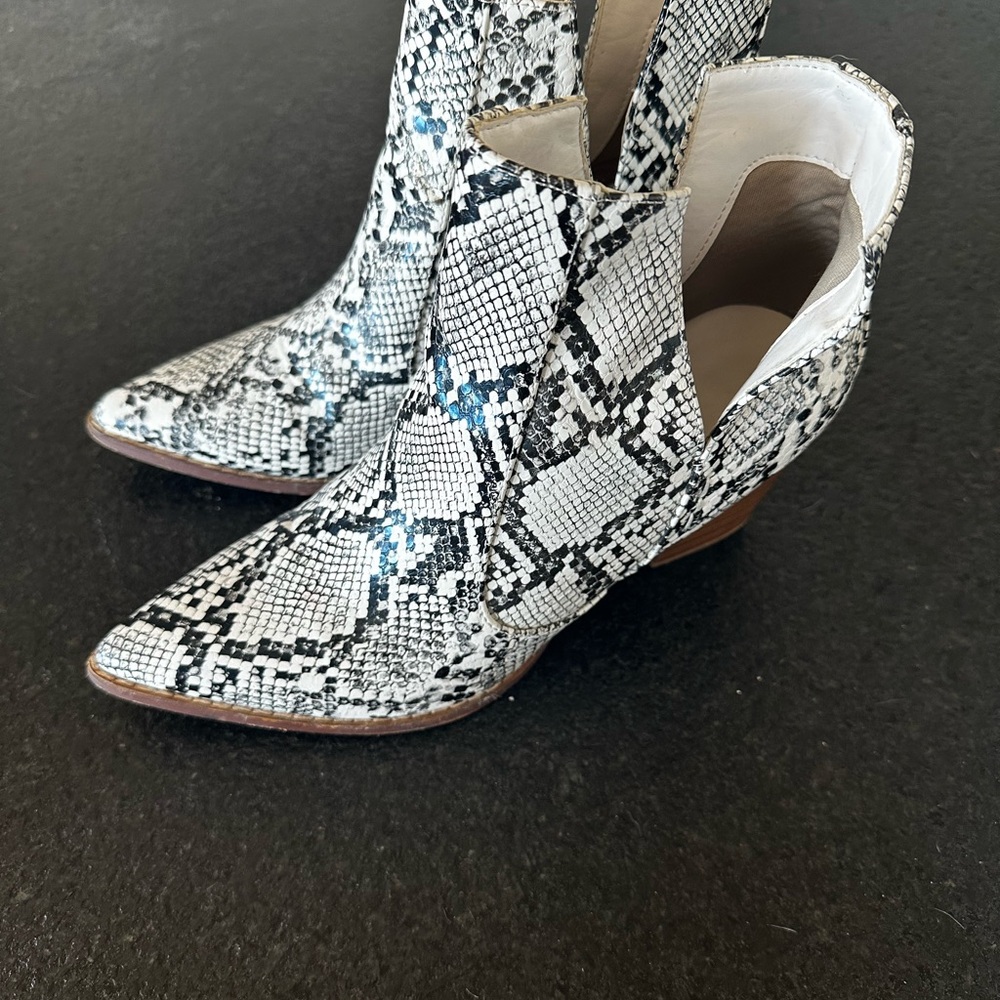 Snakeskin Ankle Boots